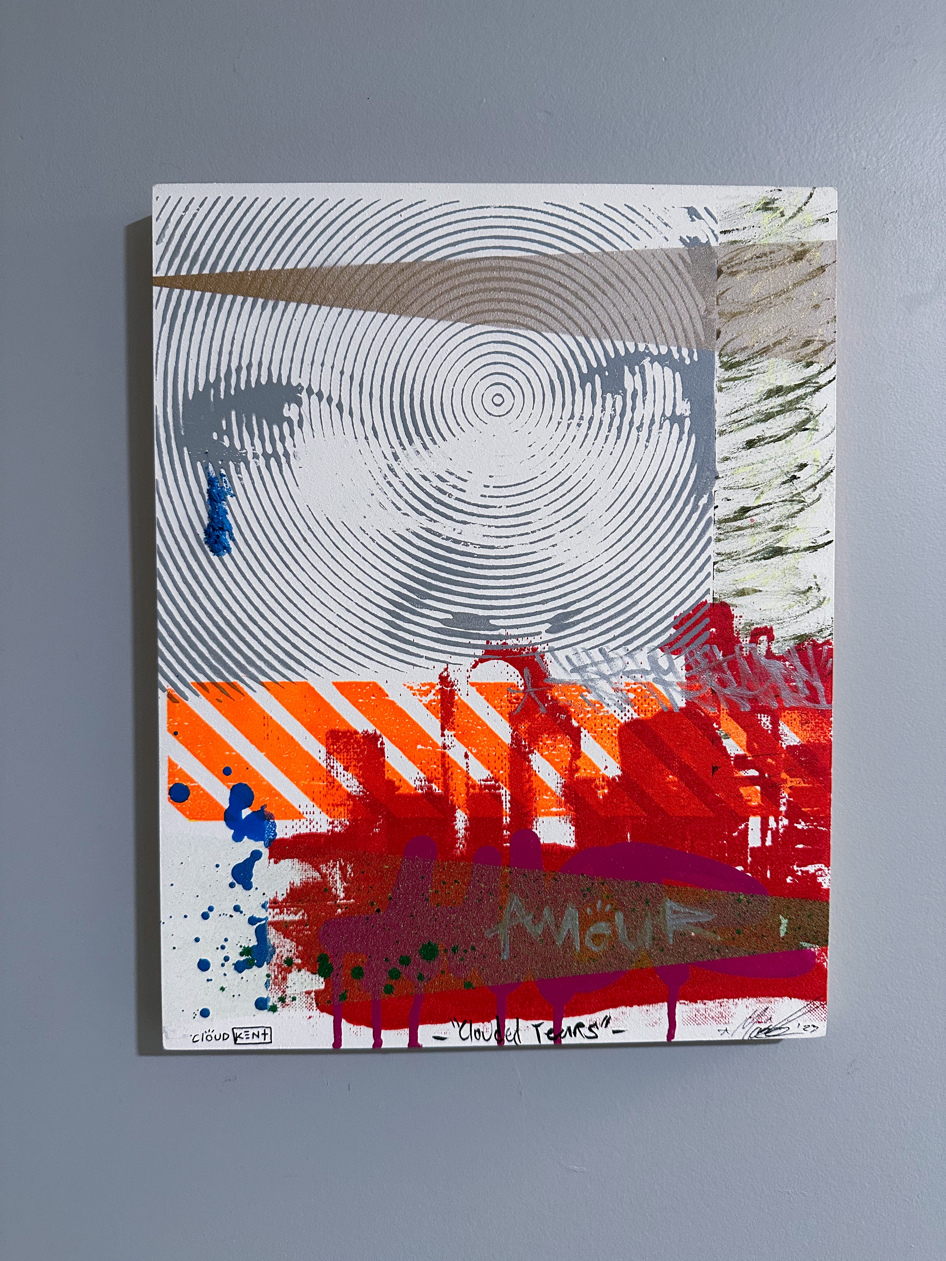 CLOUDED TEARS — Original Painting by Cloud Kent | Spiritual Neo-Pop Expressionism