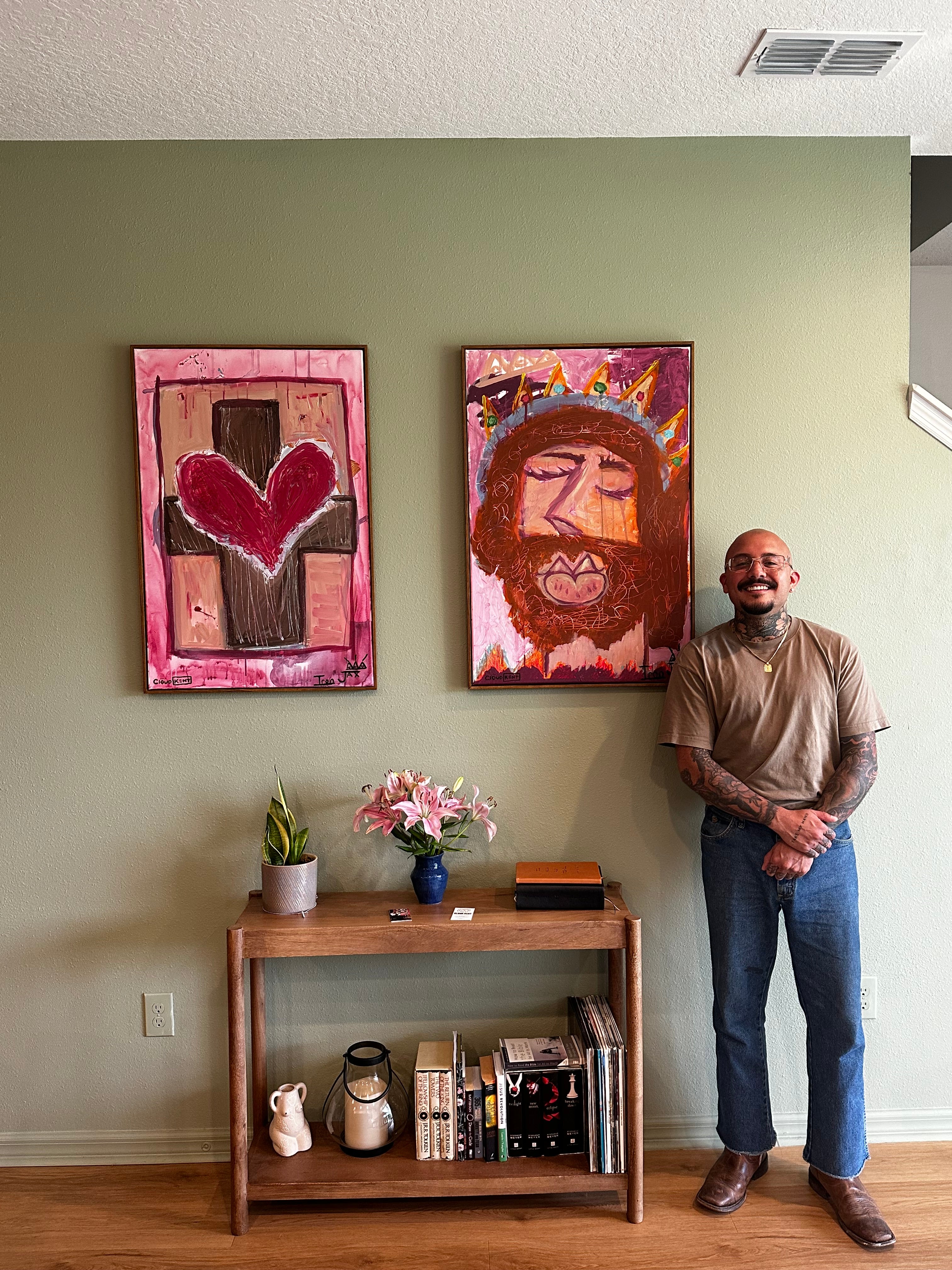 KING OF KINGS — Original Jesus Art Painting by Cloud Kent | Spiritual Neo-Pop Expressionism